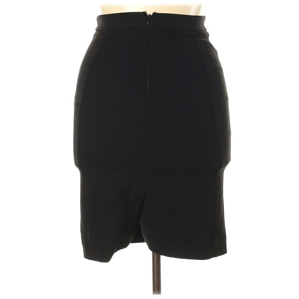 Halogen Straight Pencil Career Solid Black Skirt 4 - image 1